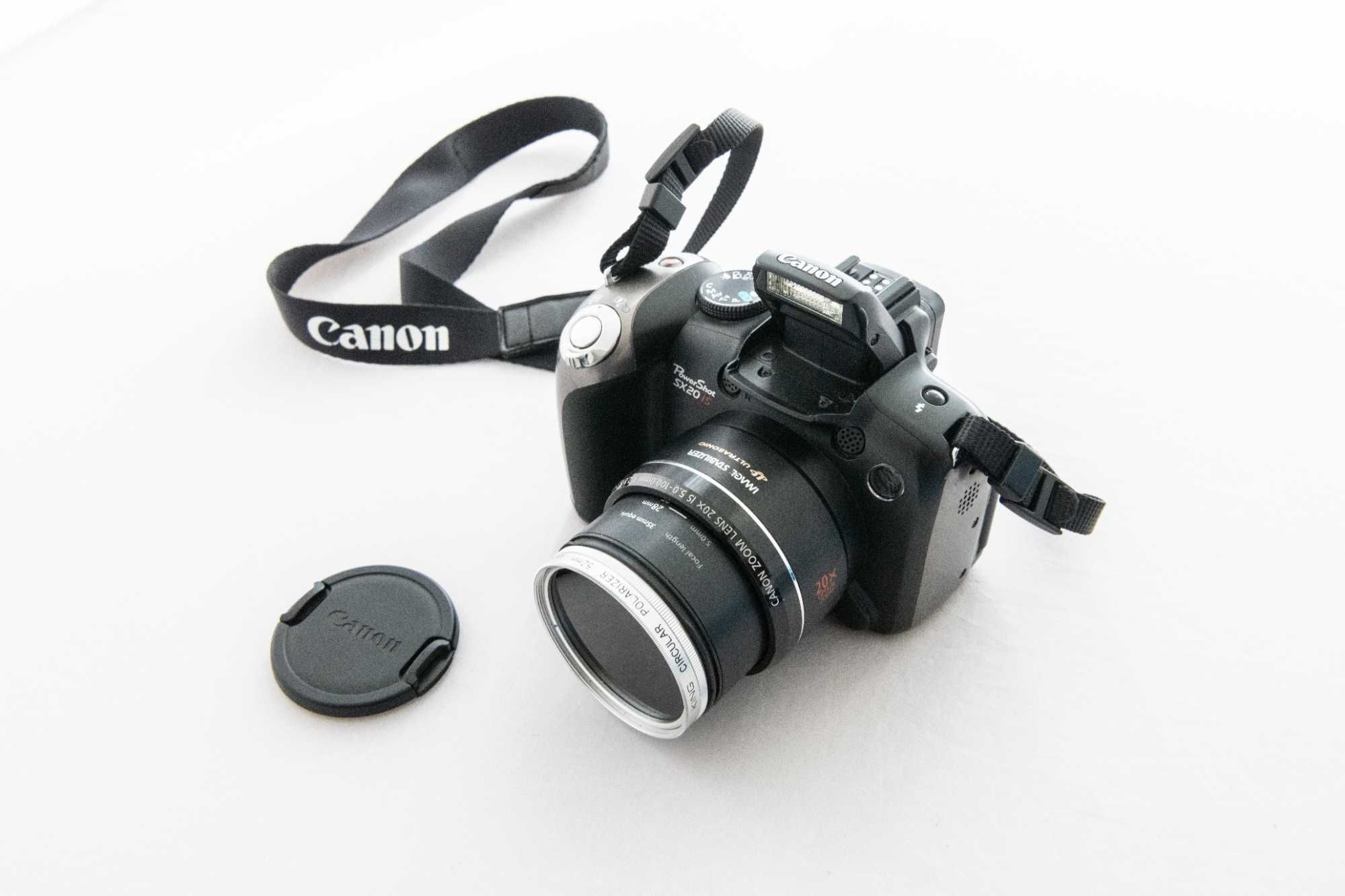 Aparat Canon PowerShot SX20 IS + karta 4GB + filtr polaryzacyjny