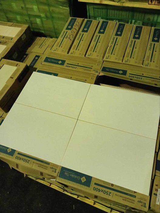 Глянцевая Белая Плитка Настенная 1 Сорт 25х40 см