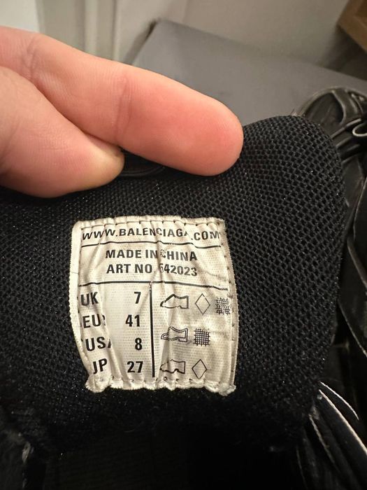 Кросівки Balenciaga Track Faded Raf Simons Amiri чорні 41 розміру