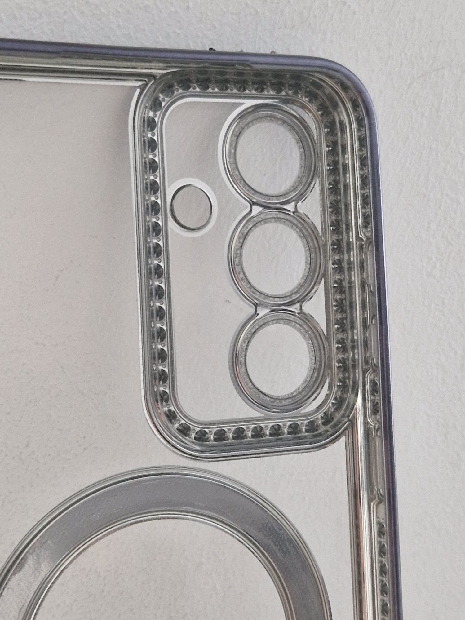 Bling Magsafe Case do Samsung Galaxy S25 czarny