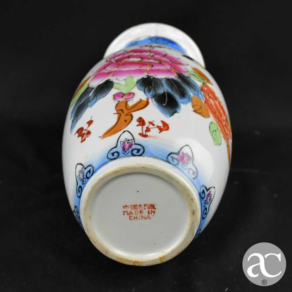 Jarra porcelana da China, caracteres chineses, circa 1980