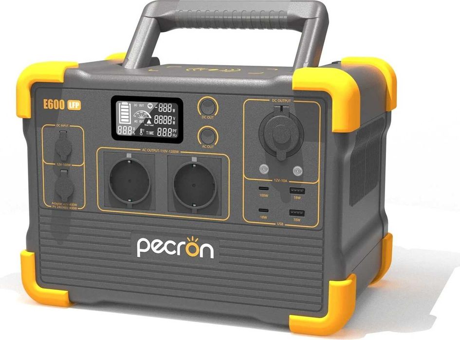 Зарядна станція Pecron E600LFP, 1200 Вт, 614 Вт/ EU