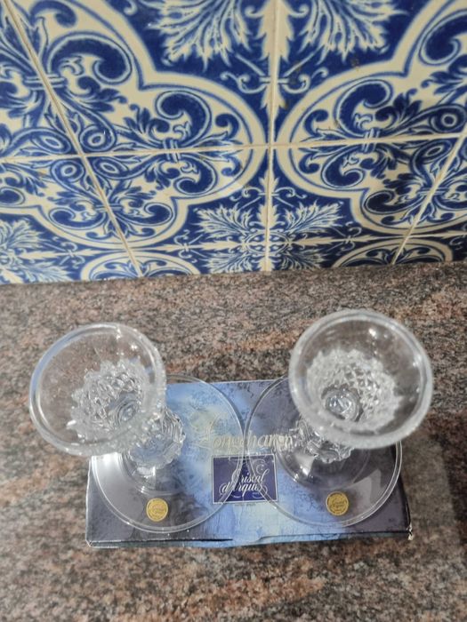 Par de castiçais Cristal D'Arques (novo)