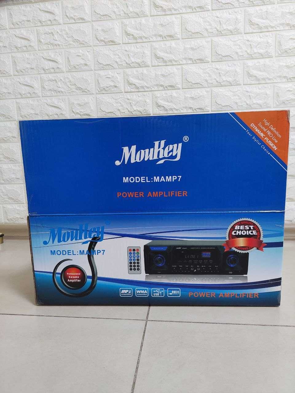 Ресивер/підсилювач MoyKey MAMP7 330W BT5.0 USB SD AUX (повний компл.)