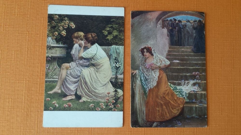 Pocztówki malarstwo początek XX wieku Salon J.P.P Praga