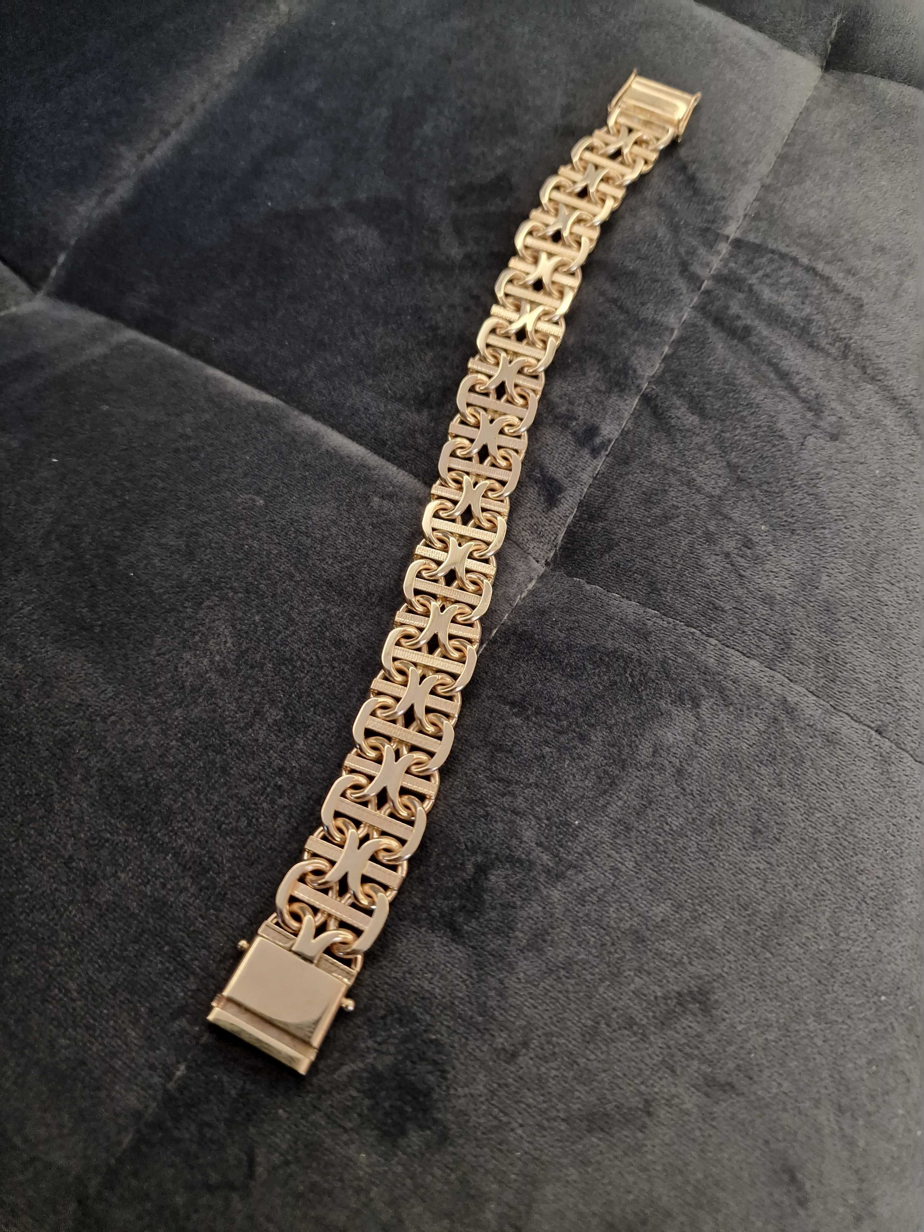 Bransoleta złota Drabinka  42,16gr