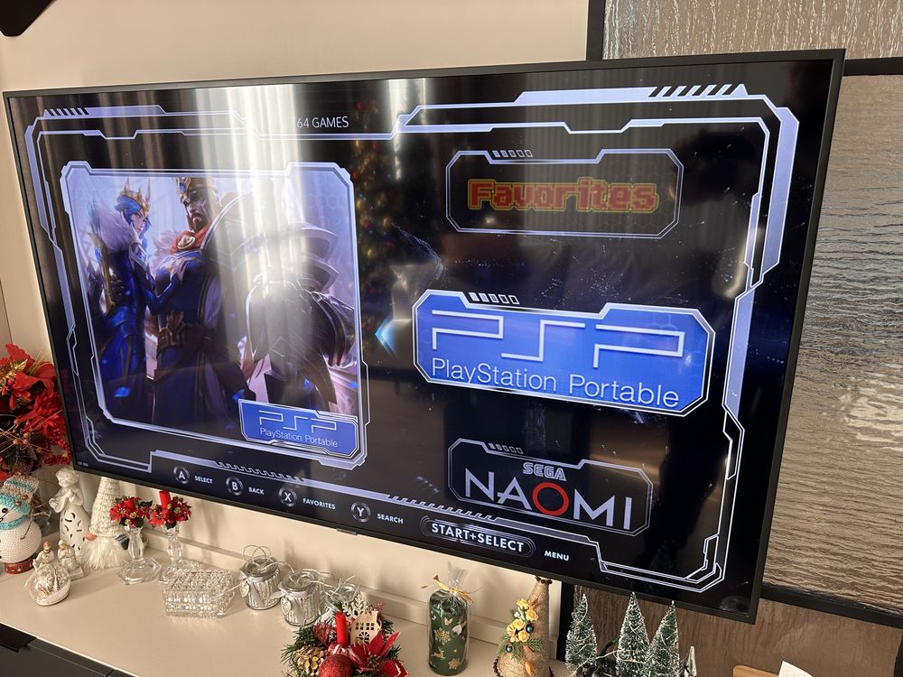 Retro konsola 4k, 55ty gier, ps1, amiga, atari, C64, 2 pady