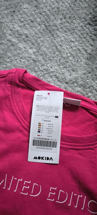 Nowa bluza coccodrillo mokida r. 152 oversize