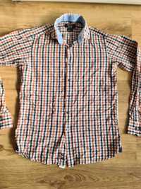 Koszula w kratę męska RESPECT PAWO 40 slim fit