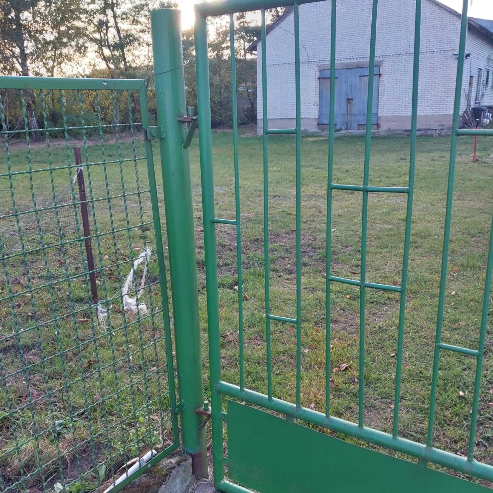 Brama wjazdowa 4m + furtka 1m ze słupkami