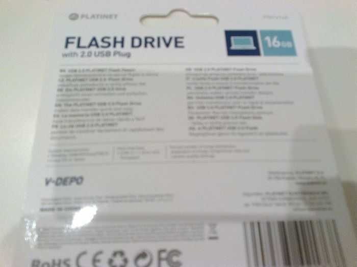 Pendrive Platinet USB 2.0 Flash Drive 16GB NOWY!!! V-DEPO