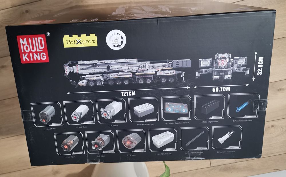 Mobilny żuraw LIEBHERR 17007 MOULD KING 8506 elementów NOWY