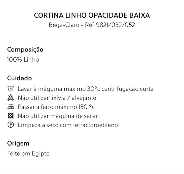 Cortina Linho Opacidade Baixa Zara Home NOVO