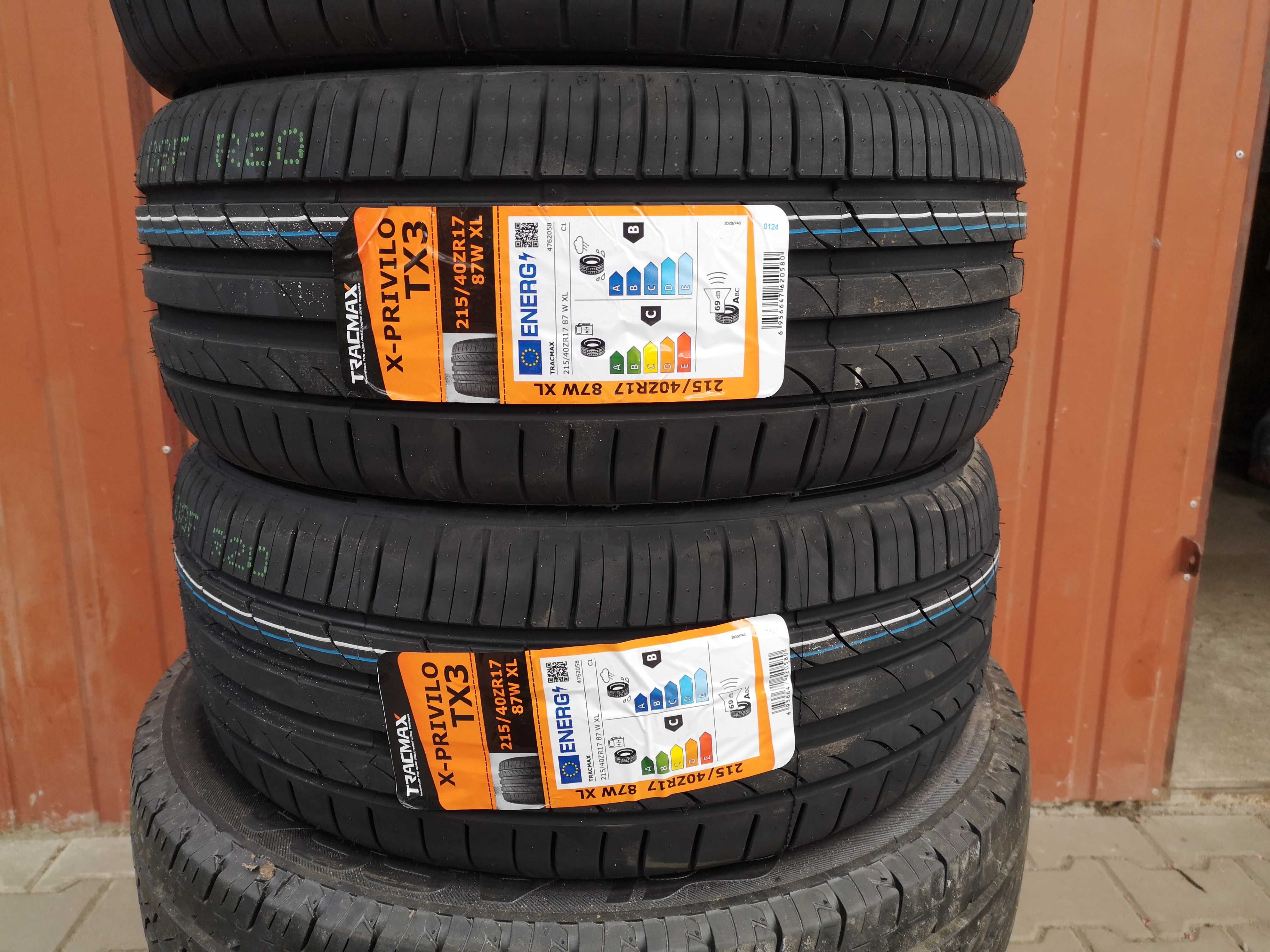 215/40 R17 87W XL - Tracmax X-Privilo TX3 (4 sztuki) NOWE