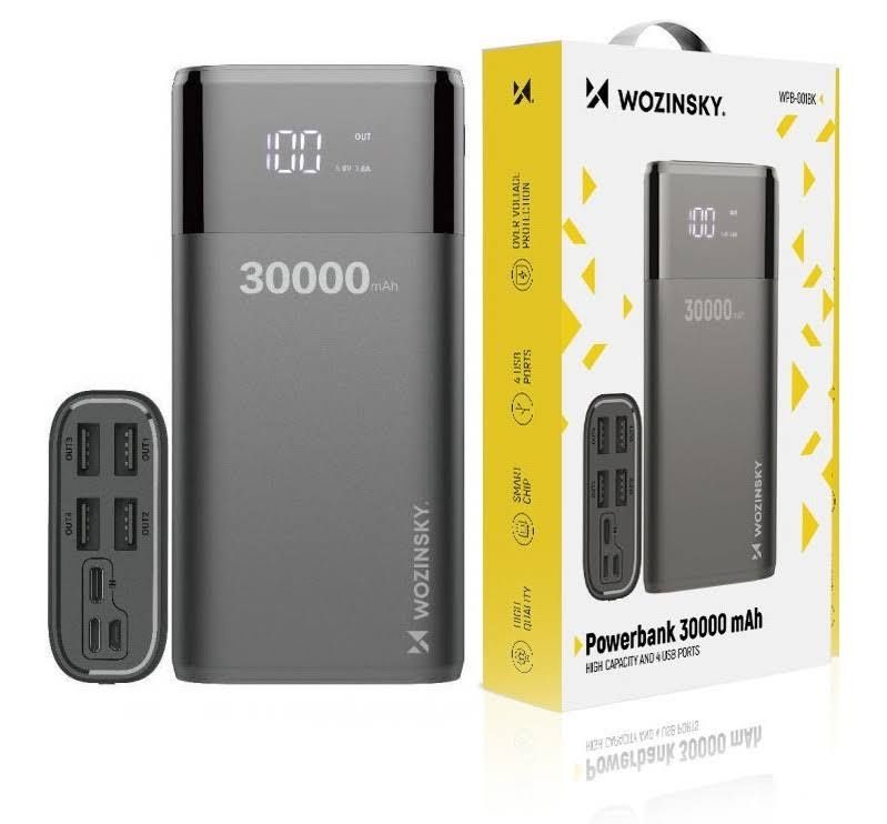 Повербанк 30000mAh Wozinsky