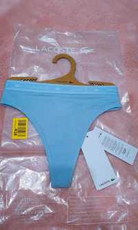 Lacoste stringi damskie nowe  M błękitne majtki oryginalne figi bikini
