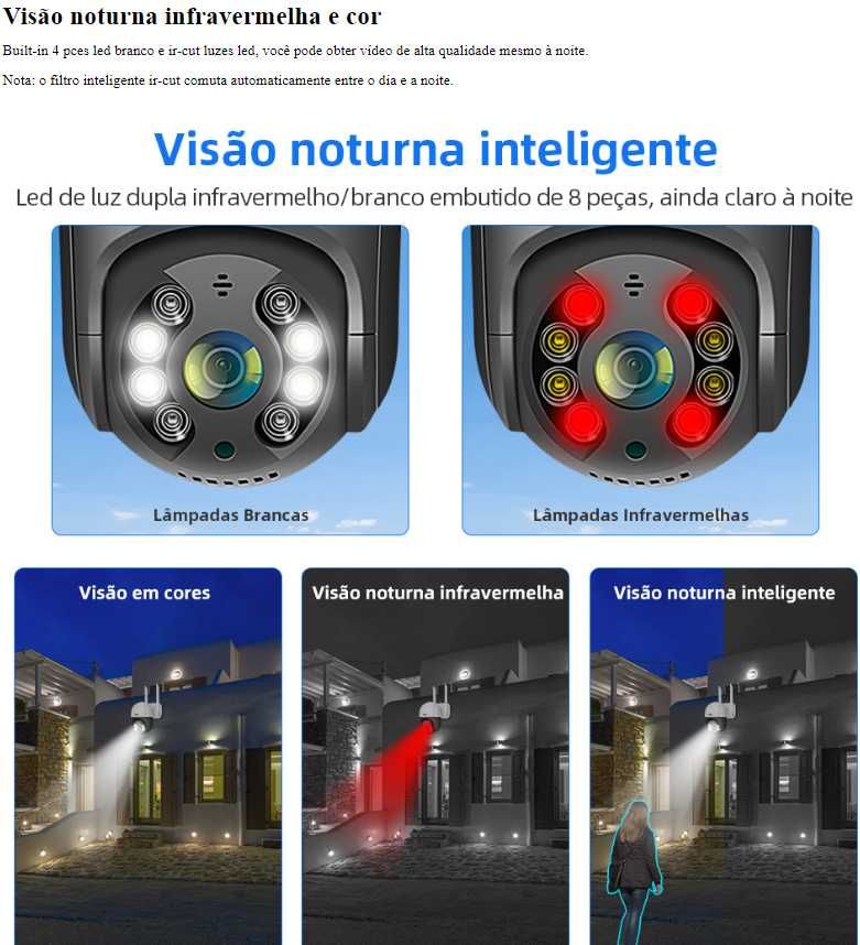 5MP CÂMARA DE VIGILÂNCIA + OFERTA 64G cartão de memória