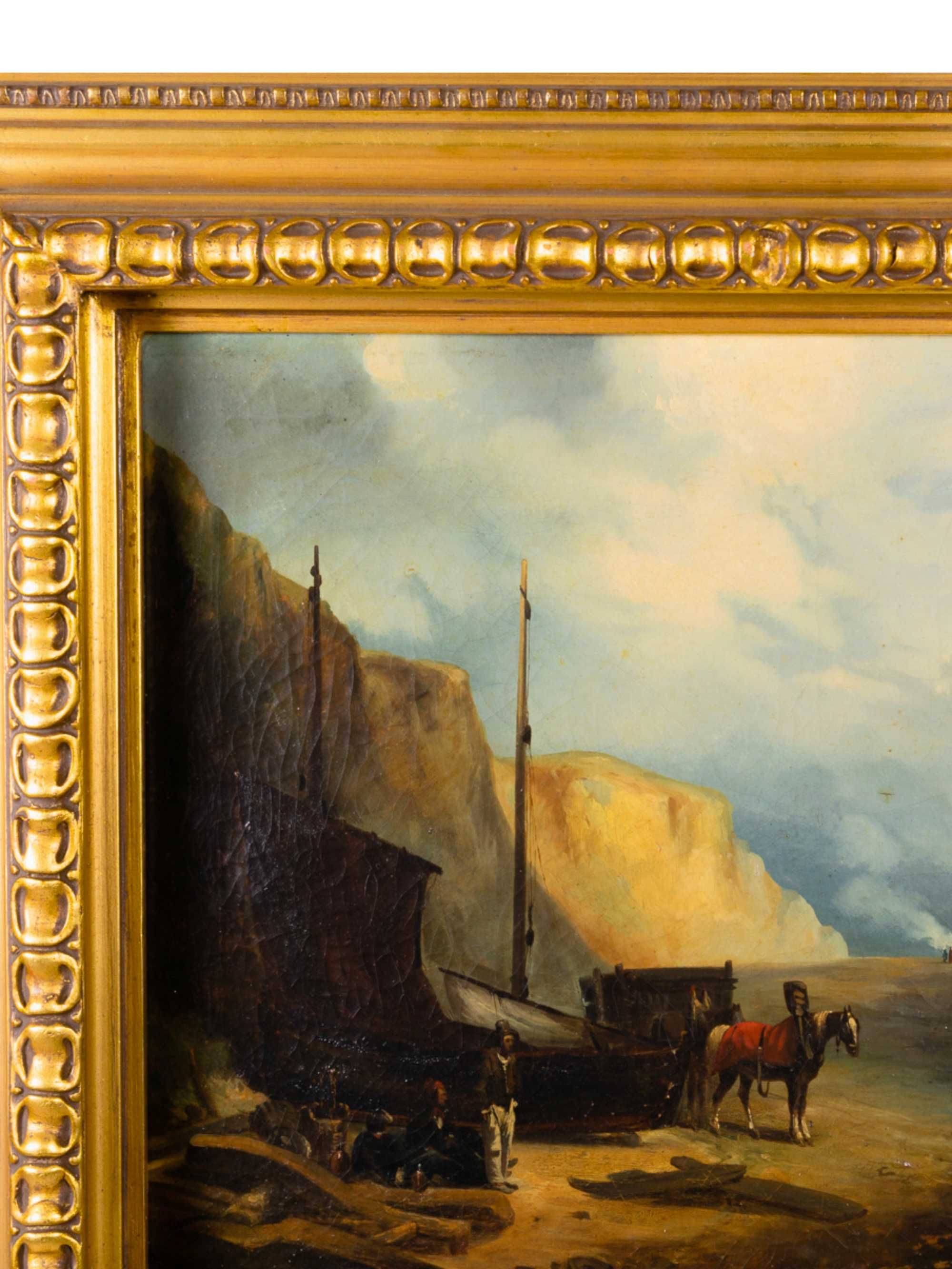 Pintura francesa Romantismo barcos | século XIX