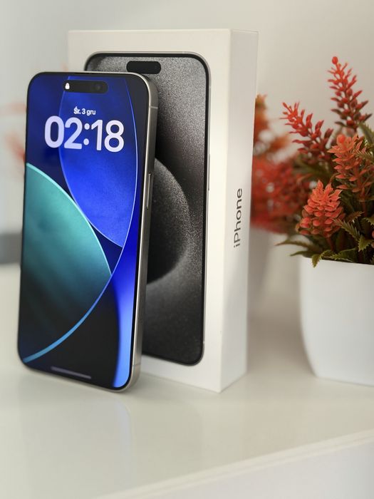 iPhone 15 Pro Max 256 GB – White Titanium –  Stan IDEALNY!