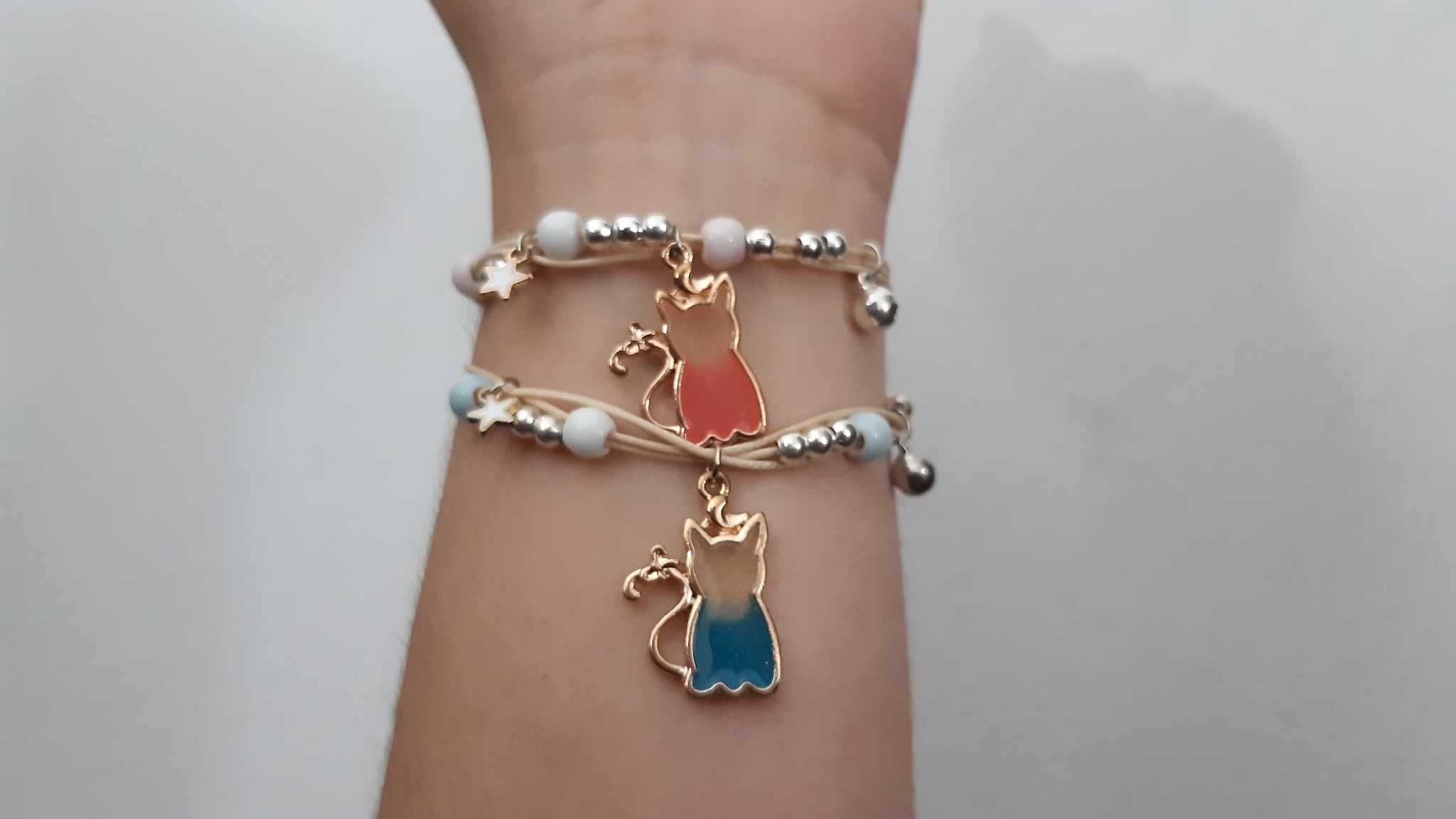 Pulseiras ajustáveis com pingente