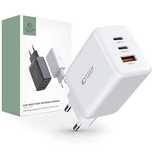 Tech-Protect C65W 3-Port Network Charger Pd65W/Qc3.0 White
