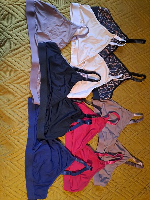 Komplet 9 staników plus size 4xl