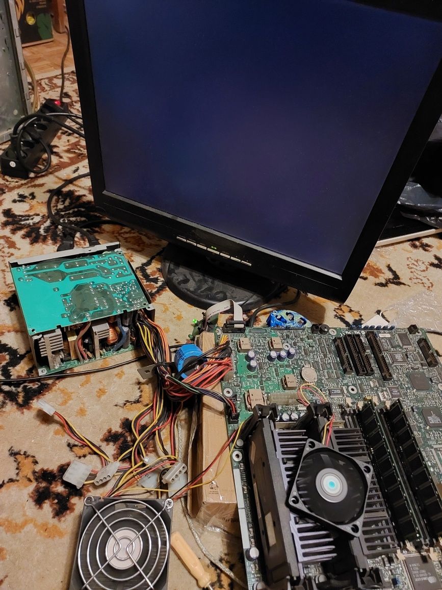 Plyta dual CPU z ISA, retro, p3 500mhz