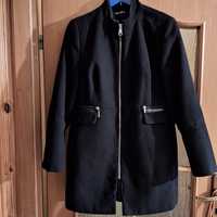 Czarny klasyczny płaszcz M L