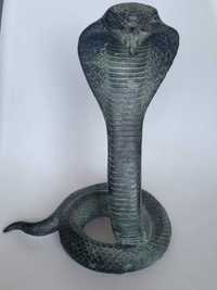 Estatueta de cobra em metal