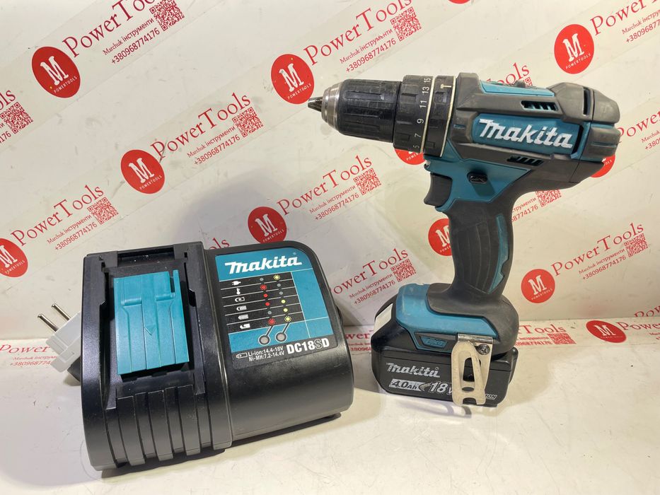 Makita DHP482/шуруповерт ударний макіта(комплект)