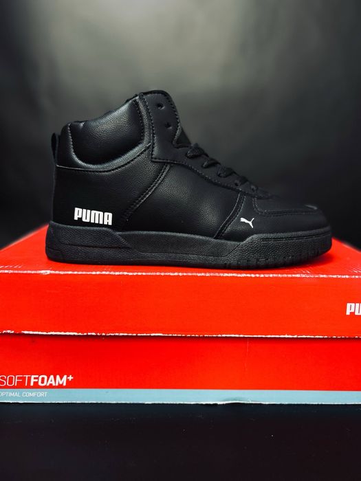 Puma кроссовки черные мужские женские/ размеры 35-41 зима