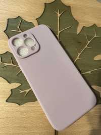 Etui liliowe fioletowe silikonowe Apple IPhone 14 pro max