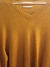Męski sweter musztardowy Mango r. XL