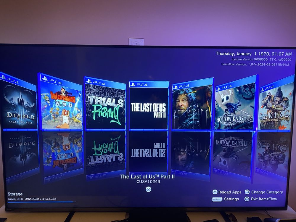 Ps4 slim 1tb, niski soft 9.00, goldhen, gry