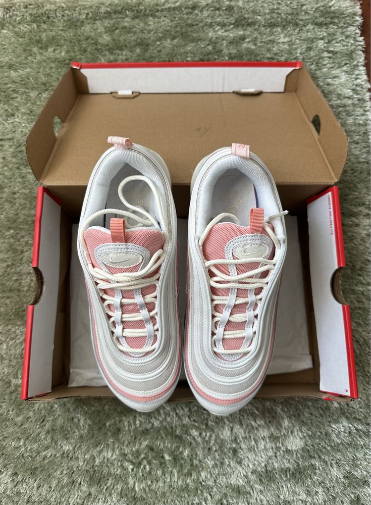 Nike Air Max 97 Brancos e Rosa