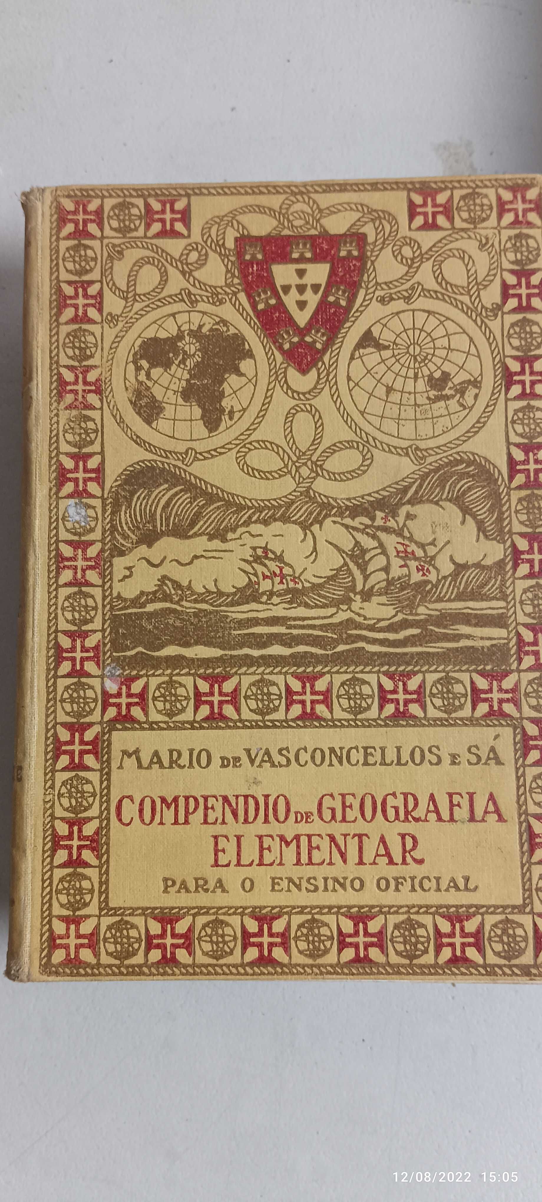 Livro PA-3-Mário de Vasconcelos e Sá -Compendio de Geografia Elementar