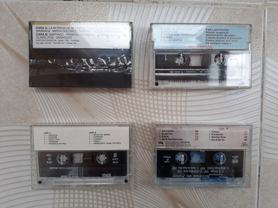 Cassetes várias de música portuguesa