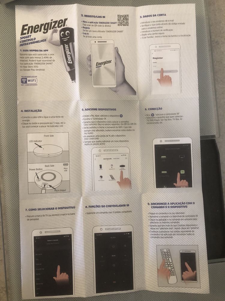 Smart controlo Remoto Energizer