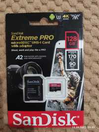 Kартa памяти SanDisk Extreme Pro 128GB microSDXC