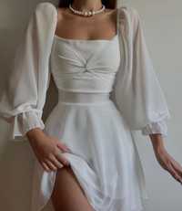 Белое летние платье
