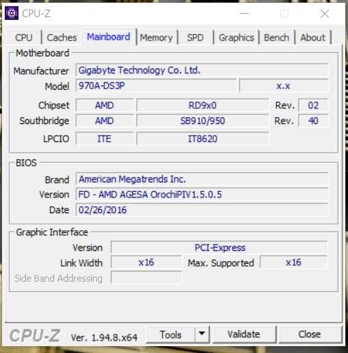 MSI GTX 1050ti 4G  мат.  GIGABYTE- 970A  RAM - 16G  проц. AMD8320