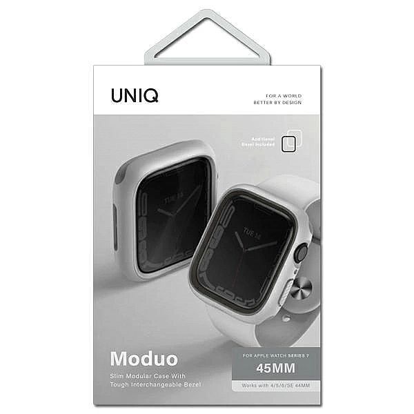 Etui Uniq Moduo na Apple Watch 4/5/6/7/8/SE/SE2/44/45mm - kredowo-szar