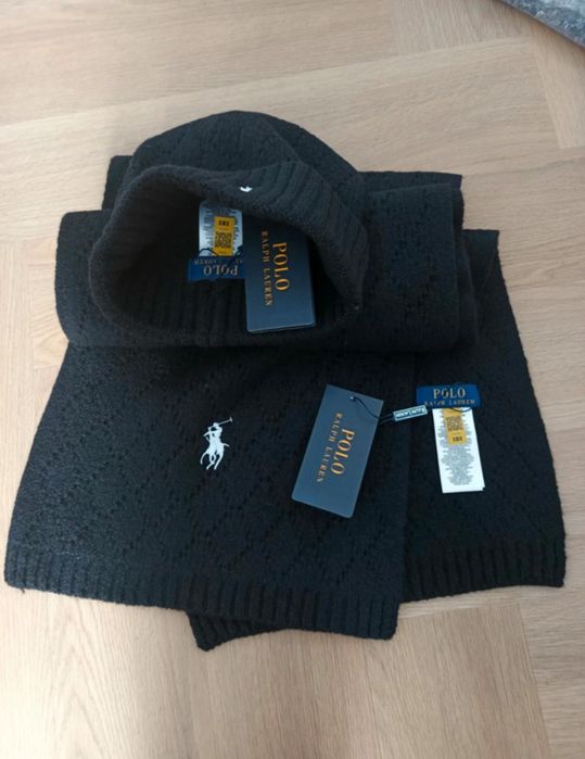 Zestaw komplet Polo szalik czapka