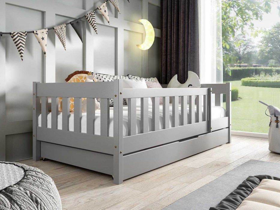 Sosnowe łóżko dziecięce POLA 160x80 cm z materacem! PRODUCENT