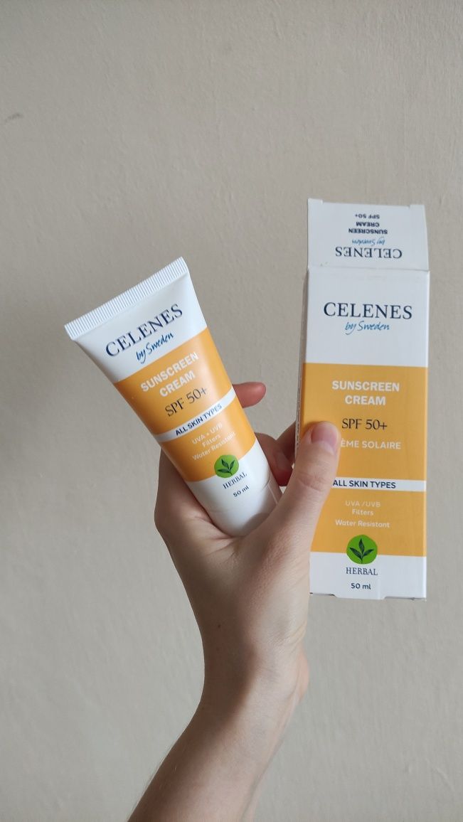 Сонцезахисний крем Celenes Швеція Herbal Sunscreen Cream SPF 50+