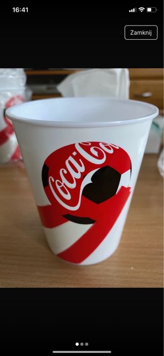 Kubki plastikowe Coca-cola 6 sztuk