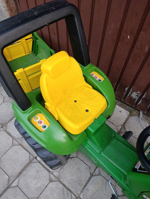Traktor na pedały John Deere+tur+przyczepa