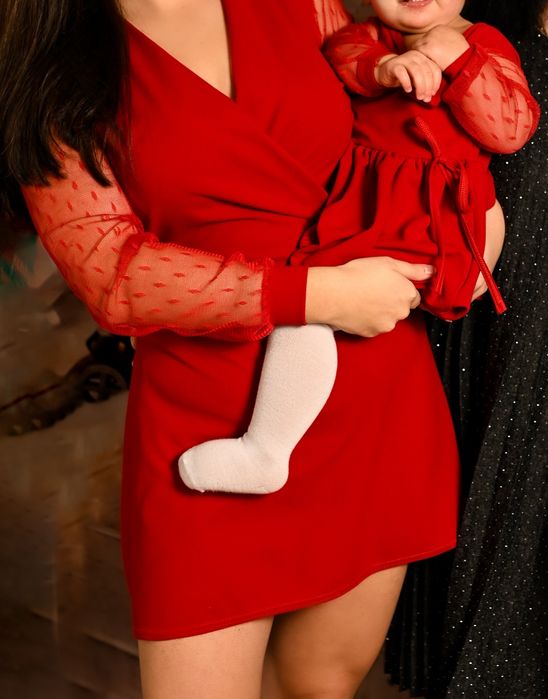 czerwone sukienki seria mama i córka pakuten