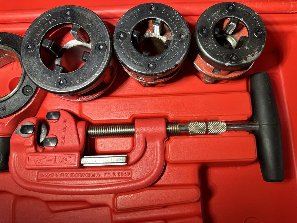 Різьбонарізний клупп Rothenberger SANI KIT BSPT R 3/4 - 1/2 - 1
