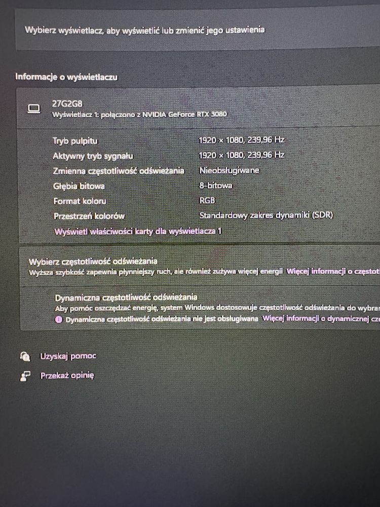 Monitor AOC 27G2G8 240hz 0,5ms